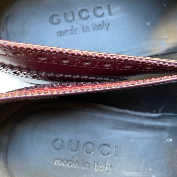 GUCCI QUEERCORE Buckle-Closure Medallion Wingtip Brogues 449946 G9.5=US10 - Picture 16 of 17